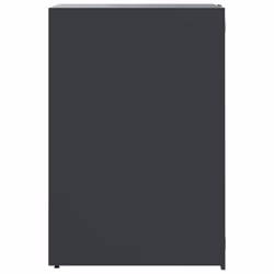 vidaXL Wheelie Bin Storage for 5 Bins Rubbish Trash Cover Anthracite Steel - Additional view 5