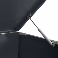 vidaXL Wheelie Bin Storage for 5 Bins Rubbish Trash Cover Anthracite Steel - Additional view 9