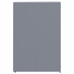 vidaXL Wheelie Bin Storage for 6 Bins Garden Store Trash Cover Grey Steel - Additional view 5