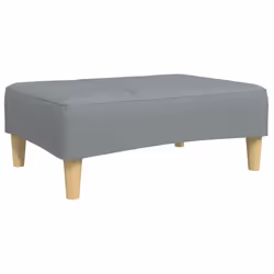 vidaXL Footstool Living Room Footrest Ottoman Sofa Stool Light Grey Fabric