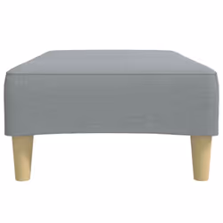 vidaXL Footstool Living Room Footrest Ottoman Sofa Stool Light Grey Fabric - Additional view 4