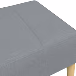 vidaXL Footstool Living Room Footrest Ottoman Sofa Stool Light Grey Fabric - Additional view 5