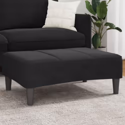 vidaXL Footstool Black 30.3x21.7x12.2 Velvet