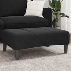 vidaXL Footstool Black 30.3x21.7x12.2 Velvet