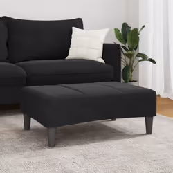 vidaXL Footstool Black 30.3x21.7x12.2 Velvet