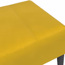 vidaXL Footstool Living Room Seat Footrest Ottoman Sofa Stool Yellow Velvet - Additional view 5