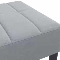 vidaXL Footstool Living Room Footrest Ottoman Sofa Stool Light Grey Fabric - Additional view 5