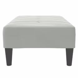 vidaXL Footstool Living Room Footrest Ottoman Sofa Stool Light Grey Velvet - Additional view 4