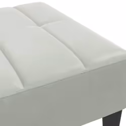 vidaXL Footstool Living Room Footrest Ottoman Sofa Stool Light Grey Velvet - Additional view 5