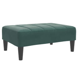 vidaXL Footstool Living Room Footrest Ottoman Sofa Stool Dark Green Velvet
