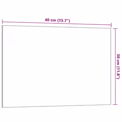 vidaXL Wall-mounted Magnetic Board Black 100x60 cm Tempered Glass - white, 40 x 30 cm