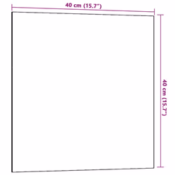 vidaXL Wall-mounted Magnetic Board Black 100x60 cm Tempered Glass - white, 40 x 40 cm