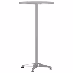 vidaXL Outdoor Bar Table Height Adjustable Bistro Table Dining Table Aluminium - 59.5 x 70/109.5 cm