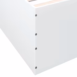 vidaXL Bed Frame Bedroom Bed Base Bedstead White 120x200 cm Engineered Wood - white, 160 x 200 cm/ 45 cm - Additional view 7