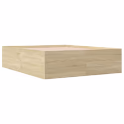 vidaXL Bed Frame Bedroom Bed Base Bedstead White 120x200 cm Engineered Wood - sonoma oak, 160 x 200 cm/ 45 cm - Additional view 2