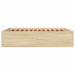 vidaXL Bed Frame Bedroom Bed Base Bedstead White 120x200 cm Engineered Wood - sonoma oak, 160 x 200 cm/ 45 cm - Additional view 4