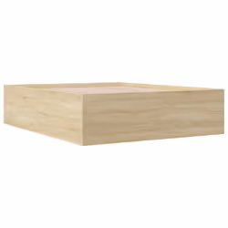 vidaXL Bed Frame Bedroom Bed Base Bedstead White 120x200 cm Engineered Wood - sonoma oak, 160 x 200 cm/ 45 cm - Additional view 5
