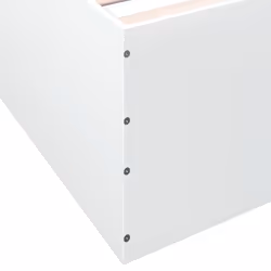 vidaXL Bed Frame Bedroom Bed Base Bedstead White 120x200 cm Engineered Wood - white, 150 x 200 cm/ 45 cm - Additional view 7