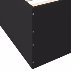 vidaXL Bed Frame Bedroom Bed Base Bedstead White 120x200 cm Engineered Wood - black, 150 x 200 cm/ 45 cm - Additional view 7