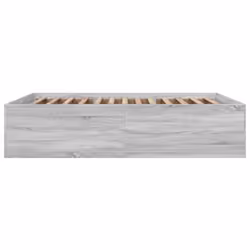 vidaXL Bed Frame Bedroom Bed Base Bedstead White 120x200 cm Engineered Wood - grey sonoma, 150 x 200 cm/ 45 cm - Additional view 4