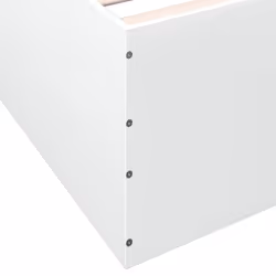 vidaXL Bed Frame Bedroom Bed Base Bedstead White 120x200 cm Engineered Wood - white, 140 x 200 cm/ 45 cm - Additional view 7