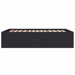 vidaXL Bed Frame Bedroom Bed Base Bedstead White 120x200 cm Engineered Wood - black, 140 x 200 cm/ 45 cm - Additional view 4