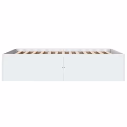 vidaXL Bed Frame Bedroom Bed Base Bedstead White 120x200 cm Engineered Wood - white, 120 x 200 cm/ 45 cm - Additional view 4