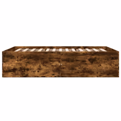 vidaXL Bed Frame Bedroom Bed Base Bedstead White 120x200 cm Engineered Wood - smoked oak, 120 x 200 cm/ 45 cm - Additional view 4