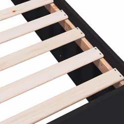 vidaXL Bed Frame Bedroom Bed Base Bedstead White 120x200 cm Engineered Wood - black, 135 x 190 cm/ 45 cm - Additional view 6