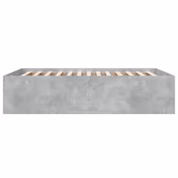 vidaXL Bed Frame Bedroom Bed Base Bedstead White 120x200 cm Engineered Wood - concrete grey, 135 x 190 cm/ 45 cm - Additional view 4