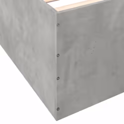 vidaXL Bed Frame Bedroom Bed Base Bedstead White 120x200 cm Engineered Wood - concrete grey, 135 x 190 cm/ 45 cm - Additional view 7