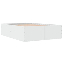vidaXL Bed Frame Bedroom Bed Base Bedstead White 120x200 cm Engineered Wood - white, 120 x 190 cm/ 45 cm