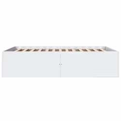 vidaXL Bed Frame Bedroom Bed Base Bedstead White 120x200 cm Engineered Wood - white, 120 x 190 cm/ 45 cm - Additional view 4