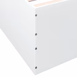 vidaXL Bed Frame Bedroom Bed Base Bedstead White 120x200 cm Engineered Wood - white, 120 x 190 cm/ 45 cm - Additional view 7
