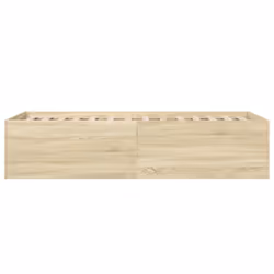 vidaXL Bed Frame Bed Base Sonoma Oak 75x190 cm Small Single Engineered Wood - sonoma oak, 100 x 200 cm/ 45 cm - Additional view 4