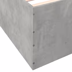 vidaXL Bed Frame Bed Base Sonoma Oak 75x190 cm Small Single Engineered Wood - concrete grey, 100 x 200 cm/ 45 cm - Additional view 7