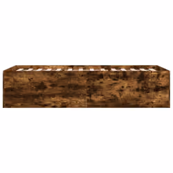 vidaXL Bed Frame Bed Base Sonoma Oak 75x190 cm Small Single Engineered Wood - smoked oak, 100 x 200 cm/ 45 cm - Additional view 4