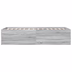 vidaXL Bed Frame Bed Base Sonoma Oak 75x190 cm Small Single Engineered Wood - grey sonoma, 100 x 200 cm/ 45 cm - Additional view 4