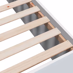 vidaXL Bed Frame Bed Base Sonoma Oak 75x190 cm Small Single Engineered Wood - white, 90 x 190 cm/ 45 cm - Additional view 6