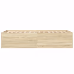vidaXL Bed Frame Bed Base Sonoma Oak 75x190 cm Small Single Engineered Wood - sonoma oak, 90 x 190 cm/ 45 cm - Additional view 4