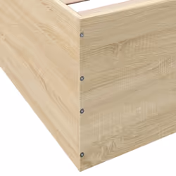 vidaXL Bed Frame Bed Base Sonoma Oak 75x190 cm Small Single Engineered Wood - sonoma oak, 90 x 190 cm/ 45 cm - Additional view 7