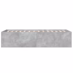 vidaXL Bed Frame Bed Base Sonoma Oak 75x190 cm Small Single Engineered Wood - concrete grey, 90 x 190 cm/ 45 cm - Additional view 4