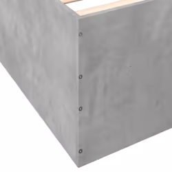 vidaXL Bed Frame Bed Base Sonoma Oak 75x190 cm Small Single Engineered Wood - concrete grey, 90 x 190 cm/ 45 cm - Additional view 7