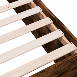 vidaXL Bed Frame Bed Base Sonoma Oak 75x190 cm Small Single Engineered Wood - smoked oak, 90 x 190 cm/ 45 cm - Additional view 6