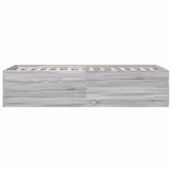 vidaXL Bed Frame Bed Base Sonoma Oak 75x190 cm Small Single Engineered Wood - grey sonoma, 90 x 190 cm/ 45 cm - Additional view 4