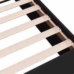 vidaXL Bed Frame Bedroom Bed Base Bedstead White 120x200 cm Engineered Wood - black, 200 x 200 cm/ 35 cm - Additional view 7