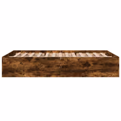 vidaXL Bed Frame Bedroom Bed Base Bedstead White 120x200 cm Engineered Wood - smoked oak, 120 x 200 cm/ 35 cm - Additional view 4