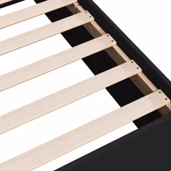 vidaXL Bed Frame Bed Base Sonoma Oak 75x190 cm Small Single Engineered Wood - black, 120 x 190 cm/ 35 cm - Additional view 6