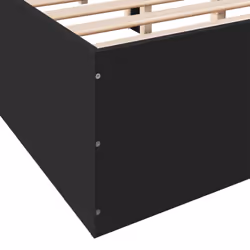vidaXL Bed Frame Bed Base Sonoma Oak 75x190 cm Small Single Engineered Wood - black, 120 x 190 cm/ 35 cm - Additional view 7
