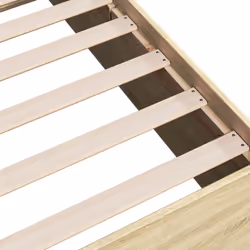 vidaXL Bed Frame Bed Base Sonoma Oak 75x190 cm Small Single Engineered Wood - sonoma oak, 100 x 200 cm/ 35 cm - Additional view 7